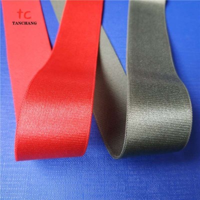 factory wholesale 30mm wider shinny brush elastic for bra or swimwear 75D-30